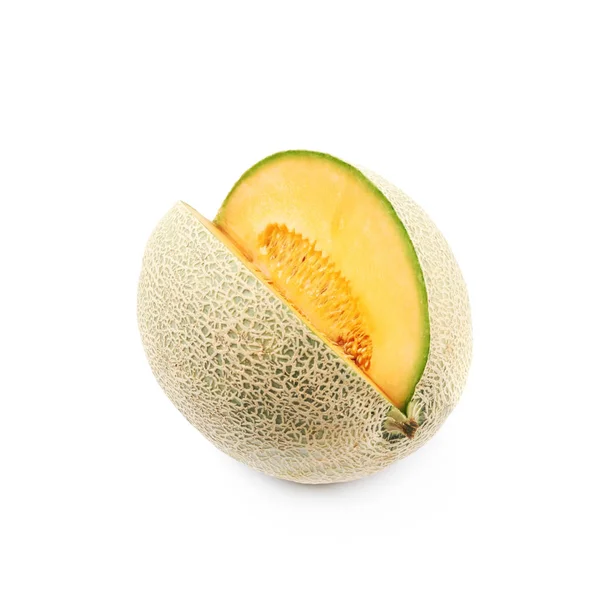 In Scheiben geschnittene Cantaloupe Melone Zusammensetzung — Stockfoto