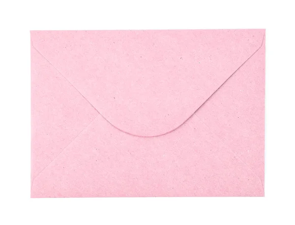 Pink paper envelope isolated — Stock Photo, Image