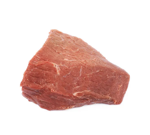 Singola fetta di carne bovina isolata — Foto Stock