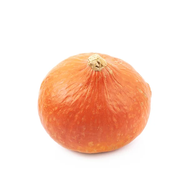 Dojrzałe dynia pomarańczowy na białym tle — Zdjęcie stockowe