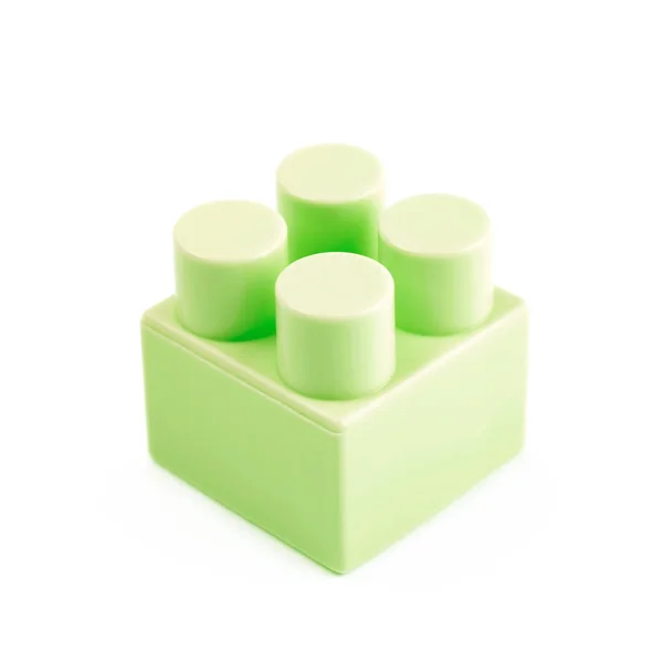 Single toy construction block isolated — Stock Photo, Image