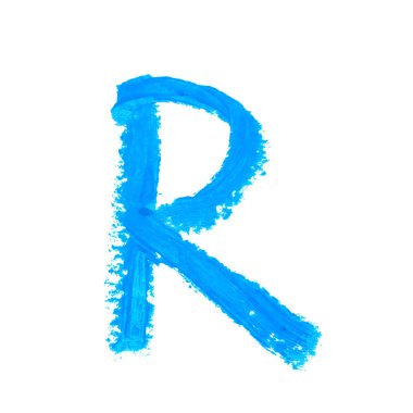 İzole tek abc harf sembol