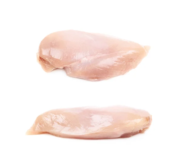 Сырая куриная грудка кусок мяса — стоковое фото