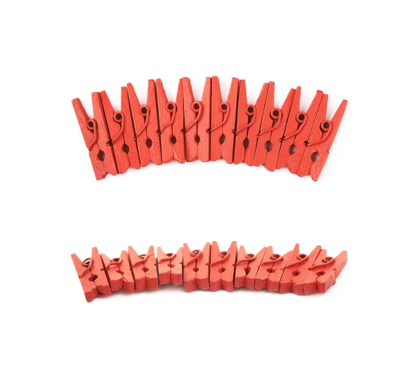 Spine multiple rosse isolate — Foto Stock