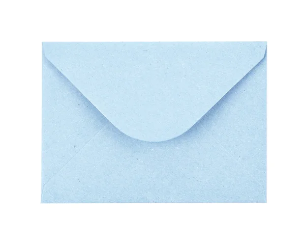 Envelope de papel azul isolado — Fotografia de Stock