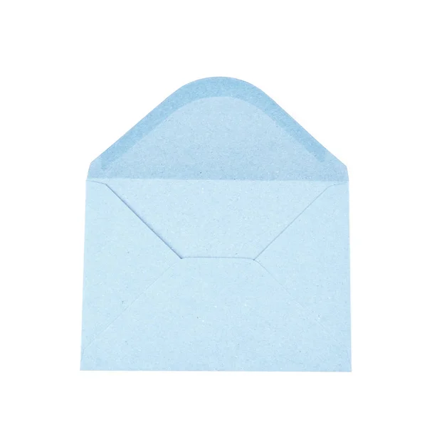 Μπλε χαρτί φακέλου απομονωμένες — Φωτογραφία Αρχείου