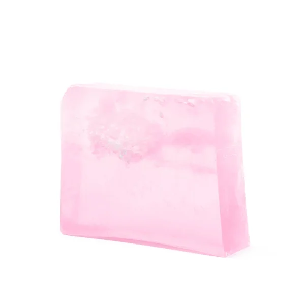 Handgemaakte stuk zeep geïsoleerd — Stockfoto