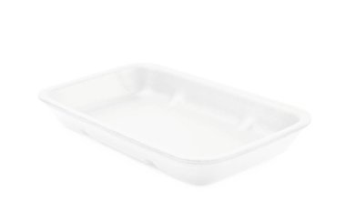 İzole plastik köpük yemek tepsisi