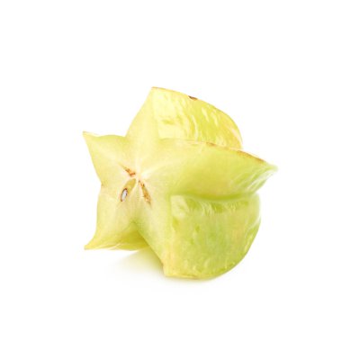 İzole dilimlenmiş carambola meyve