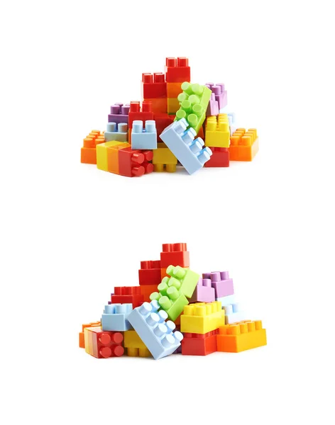 Pile of multiple toy bricks — Stock Photo, Image