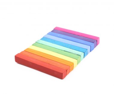 Gökkuşağı degrade tebeşirler yapılan