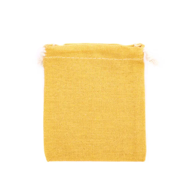 Cloth gift bag isolated — Stock Photo, Image