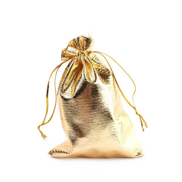 Sacchetto regalo panno isolato — Foto Stock