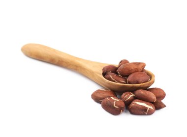 kaşık izole fıstık tam