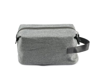 İzole gri hijyenik el çantası