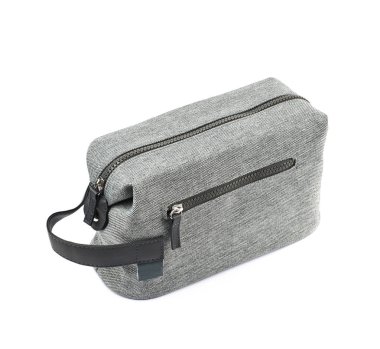 İzole gri hijyenik el çantası