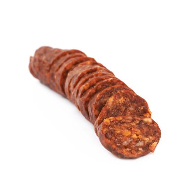 Dilimlenmiş izole sosis parça