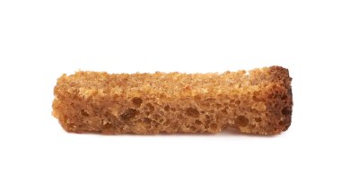 İzole tek ekmek kızarmış ekmek parçaları