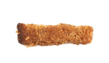İzole tek ekmek kızarmış ekmek parçaları