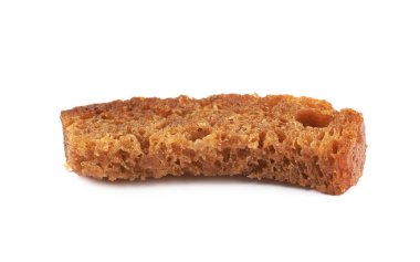 İzole tek ekmek kızarmış ekmek parçaları