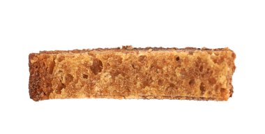 İzole tek ekmek kızarmış ekmek parçaları