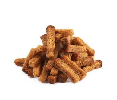 Pile of bread croutons clipart