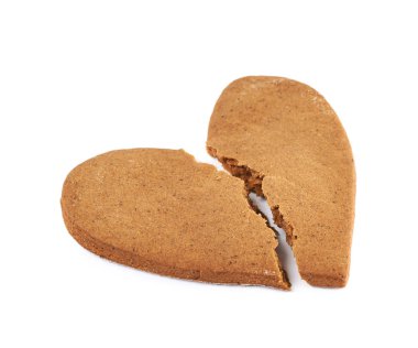 Kırık kalp şeklinde kurabiye