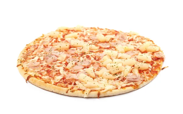 Elszigetelt sütött fagyasztott pizza — Stock Fotó