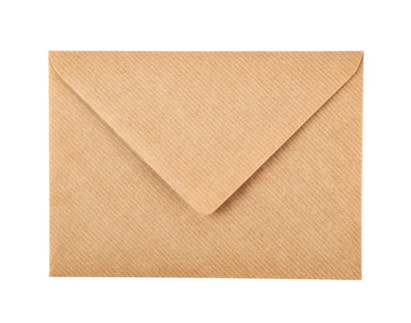 Envelope fechado único isolado — Fotografia de Stock