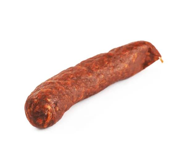 Bâton d'une saucisse fumée isolé — Photo