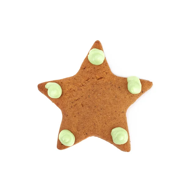 Star shaped cookie isolated — Stock Photo, Image