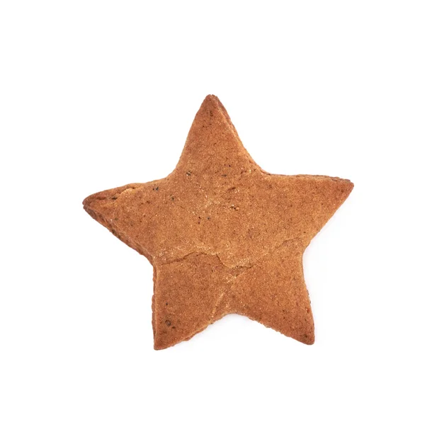 Star shaped cookie isolated — Stock Photo, Image