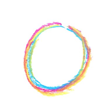 Tek elle çizilmiş mektup izole