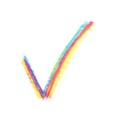 Çizilmiş Evet onay işareti işaret