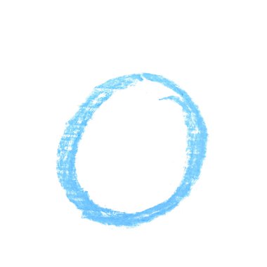 Tek elle çizilmiş mektup izole