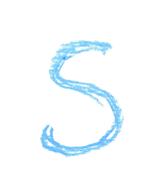 分離された単一の手描き文字 — ストック写真