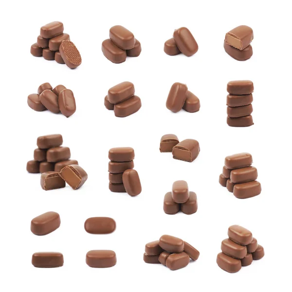 Chocolate recubierto caramelo toffee aislado —  Fotos de Stock