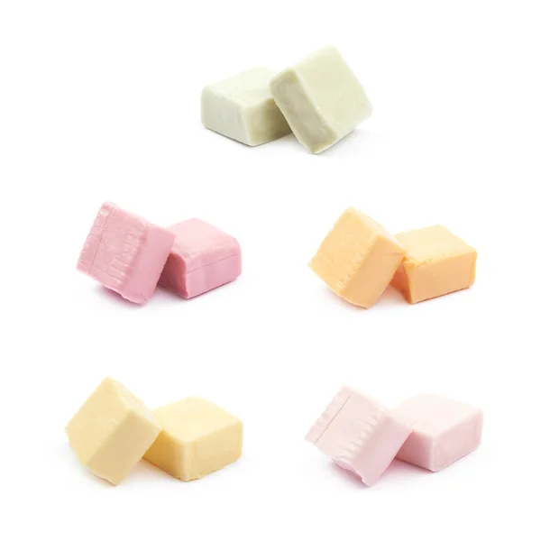 Gomme da masticare caramelle isolate — Foto Stock