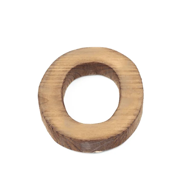 Singola sega lettera di legno isolato — Foto Stock