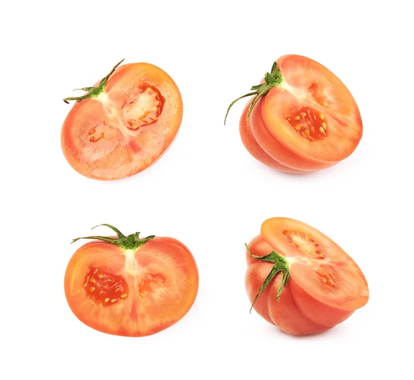 Tomat daging sapi merah matang terisolasi — Stok Foto
