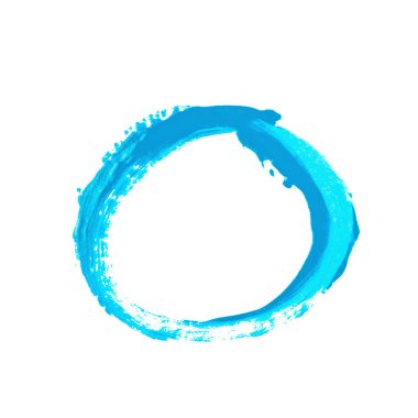 İzole bir boya vuruş ile yapılmış daire