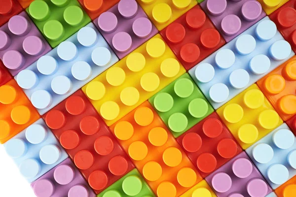 Surface covered with toy bricks — Stock Photo, Image