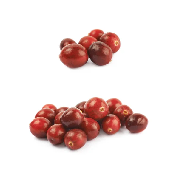 Pile of red cranberries isolated — Stock Photo, Image