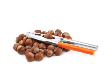 İzole fındık yığını