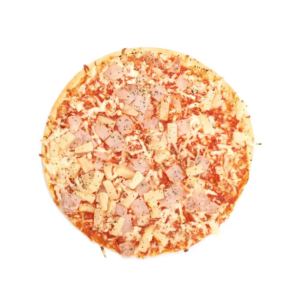 고립 된 구운된 냉동된 피자 — 스톡 사진