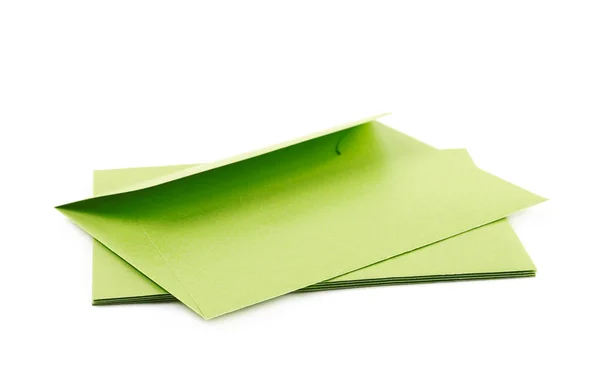 Pile of paper envelopes isolated — Stock Photo, Image