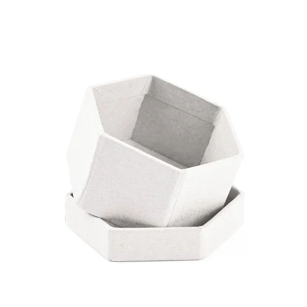 Caixa de presente de papel isolada — Fotografia de Stock