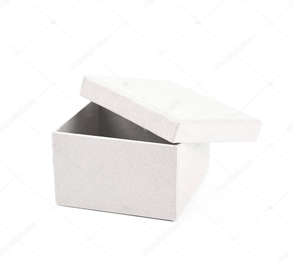 Paper gift box isolated