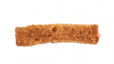 İzole tek ekmek kızarmış ekmek parçaları