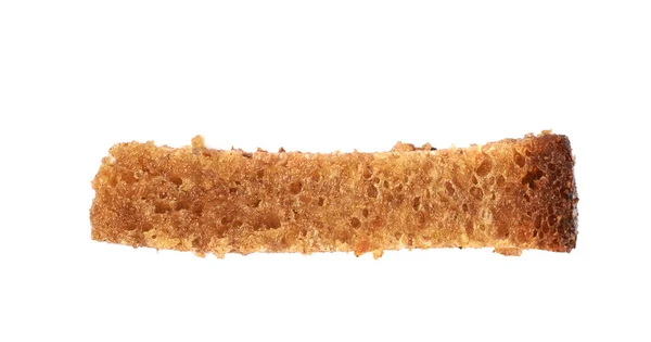 Crouton de pão único isolado — Fotografia de Stock